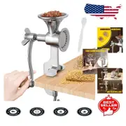 Compact Manual Grain Mill Grinder for Coffee, Spices & Grains - Low Noise