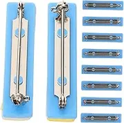 PHENOFICE 10Pcs Self Adhesive Name Tag Pin Backs Durable Safety Pin for Crafting for Office Healthcare and Professional Use Made from and Material