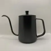 [New] Coffee Hand Drip Gooseneck Narrow Spout Kettle Black Stainless Steel
