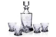 : The Next Generation 5-Piece Whiskey Decanter Set | USS Enterprise Themed Pa...