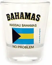 Nassau Bahamas No Problem Glassware Shot Glass