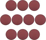 Auniwaig 10 inch Sanding Discs NO-Hole PSA 80 Grit Sandpaper Aluminum Oxide Random Orbital Sander Pads for Metal,Non-Metal,Leather,Rubber,Plastic, 10pcs Reddish