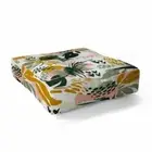 DENY DESIGNS Marta Barragan Camarasa FLORAL Brushstrokes Square Floor Pillow