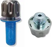 Small Hydraulic Oil and Fuel Filler Metal Vent Breather Cap for Reservoir Tank (with Strainer, BSP 1/2 in Threaded, 304 (18/10) Grade Stainless Steel)