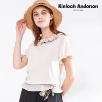 在飛比找momo購物網優惠-【Kinloch Anderson】金安德森女裝 花瓣拼接格