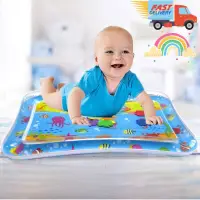 在飛比找蝦皮購物優惠-Baby Tummy Time Water Mat Infl