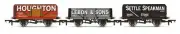 Hornby R60116 OO Gauge Triple Wagon Pack, Settle Speakman, Thos. Lebon & Sons &