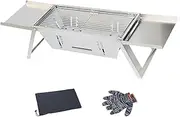 Portable Charcoal Grill, Small Barbecue Grill Folding BBQ Grills, Mini Grill for Travel, Outdoor Barbecue Camping, Picnic