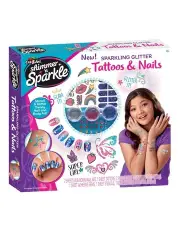 [Shimmer N Sparkle] 3 in 1 Glitter Nails & Body Tattoo Beauty Set