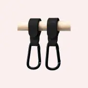 Duo Pram Clip Hook Set - Black by Hookie | the memo