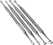 (156C4 4 Pc Hollow Tip Carver Set) - HTS 156C4 4 Pc Stainless Steel Hollow Tip Carver Wax & Clay Sculpting Tool Set