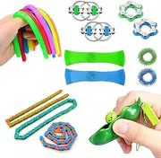 Anti-Stress Toy, 18-Piece Anti-Stress Toy for Concentration, Anti-Stress, Fidget Toys Set for Adults, Relaxation and Fun for Children and Adults, Best Fidget Toys