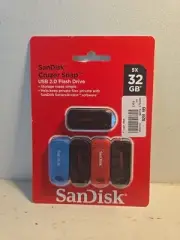 SanDisk Cruzer Blade 32GB USB 2.0 Flash Drive Thumb Memory Stick Lot Pack of 5