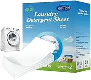 Detergent Sheets - Portable detergent sheets, | 60 High Concentrated Liquidless Washing Sheets - Natural Laundry Strips with Deep Cleaning for Dorms, Camping, Home, Hotel, Traveling