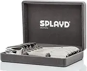 Splayd Mini Luxury Utensils, Mirror, 6-Piece Box Set Silver Elegant Miniature Utensils for Parties, Events, BBQs, Desserts, Perfect for Entrees and Desserts Premium 18/8 Stainless Steel