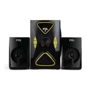 FOL Home Entertainment Stereo 2.1 Channel Speaker system w/ Remote USB FM