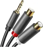 Jack Audio Cable 3.5MM Male to 2 RCA Female Jack Stereo Audio Cable Y Adapter AUX Adapter for forComputer Speaker 3.5 RCA Jack Cable 3 5mm Jack Audio Cable