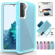 Clear Defender Case for Samsung Galaxy S24 S23 S22 Note 20 Ultra S21 FE Cover