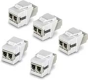 TRENDnet LC Duplex Fiber Optic Keystone Coupler Jacks– 5-Pack, TC-K05LC, Single-Mode & Multi-Mode Fiber Compatible, Recommended use with TC-KP24SA or TC-KP12V (Sold Separately)