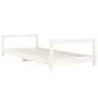 Kids Bed Frame White 90X190 Cm Solid Wood Pine pine wood Single Bed Frames