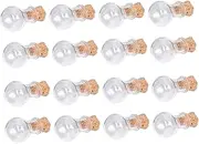 ULDIGI 15 Sets Bottles with Cork Stoppers DIY Decoration Wishing Jars Perfume Container Transparent Vials for Crafts and Party Favors