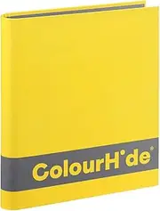 COLOURHIDE(R) Silky Touch Ring Binder A4 2D 25mm, Yellow, (5647005)