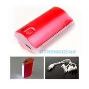 5200MAH BACKUP BATTERY CHARGER USB RED GALAXY S4 NOTE TAB KINDLE FIRE HD NEXUS 7
