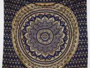Blue Wall Mandala Tapestry Indian Hanging Hippie Decor Bedspread Bohemian Throw