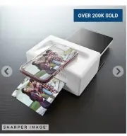 SHARPER IMAGE SMARTPHONE 4 X 6 PHOTO PRINTER
