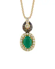 Le Vian Costa Smeralda Emeralds 14K 1.07 ct. tw. Diamond & Emeralds Drop Pendant