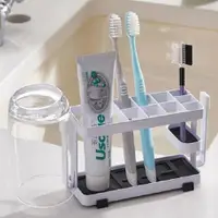 在飛比找ETMall東森購物網優惠-逗點 專利設計牙杯牙刷分隔收納架 (3款任選)