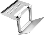 DOITOOL 1Pc Adjustable Aluminum Alloy Laptop Holder Foldable and Portable Computer Stand with Ergonomic Design for Enhanced Comfort and Cooling Efficiency Compatible with Various Laptops