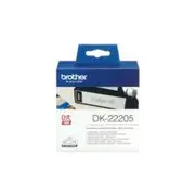 DK-Genuine Brother DK-22205 Continuous Paper Label Roll \u2013 Black on White, 62mm wide