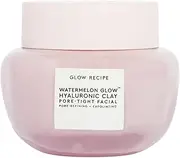 [Glow Recipe] Watermelon Glow Hyaluronic Clay Pore Tight Face - Gentle Exfoliating Clay Mask with Hyaluronic Acid - Helps Minimise the Appearance of Pores - Even Clay + Hydrate (60ml)