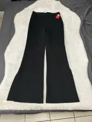 New Spanx PBP Classic Straight Flared Navy Pants Size Medium Tall