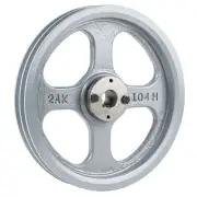 Cast Iron 10.25" 2 Groove Dual Belt A Section 4L Pulley w/ 1" Sheave Bushing