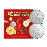 2025 Lunar Year of the Snake Coin & Greeting Card Set