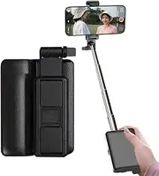 Compact Selfie Stick - Compact Extendable Phone Stand - Magnetic Design, Group Photograph Gadget, Wireless Remote Control, Cellphone Tripod For Live Streaming