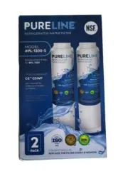 Pureline PL-1300-S Refrigerator Water Filter. Replaces GE GSWF, 2 Pack