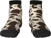 [JBYJBX] Brown Cow Spots Print Adult Socks Womens Mens Workout Thermal Cozy All-Season Gift Holiday Articles Use