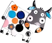 [SAFIGLE] Unique Design Cow Brooch Pins from Alloy Suit Breast Pin Creative Brooch Random