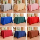 Tablecloths Wedding Rectangle Event Party Black White Table Cloth Trestle Table