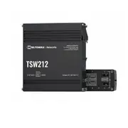 Teltonika TSW212 Managed Ethernet Switch, L2 with additional L3 Features, Supports Profinet, 8 x Gigabit Ethernet Ports, 2 x SFP Ports, PSU excluded