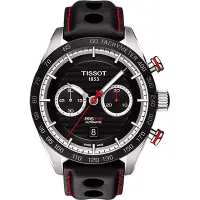 在飛比找Yahoo奇摩購物中心優惠-TISSOT 天梭 官方授權 PRS516 系列計時機械皮帶