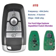 CN018109 315/434/868/902 Remote Key For Ford Edge Explorer Expedition Fusion Mondeo F150 Replacement Smart Keyless Proximity 8 - 434.2Mhz