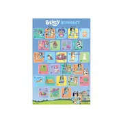 Bluey Alphabet ABC Educational Poster 91.5x61cm Kids Room Hanging Wall Decor