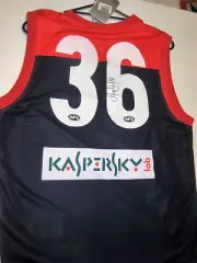 MELBOURNE AARON DAVEY HAND SIGNED #36 JERSEY UNFRAMED + PHOTO PROOF + COA