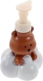 LIFKOME Adorable Cloud Bear Foam Pump Bottle Travel Foaming Soap Dispenser for Shampoo Mousse Easy Press Design for Facial Cleansing Compact Practical Container for Daily Use