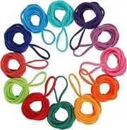 INOOMP Elastic Braided Rope Refill Pack 192pcs for Boys and Girls Weaving Loom Craft Potholder