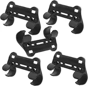 EXAOMBLE 5Pcs Durable Pump Fixing Clip for Bike Frame Portable Retaining Bracket Mount for Inflator Holder Lightweight Black Accessories for Cycling and Outdoor Use